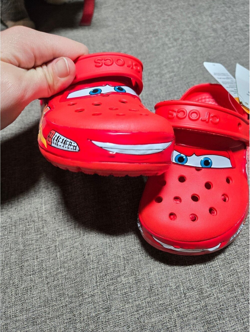 Size 12c lightning McQueen crocs disney pixar cars